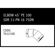 Marley Friatec Elbow 45° PE 100 SDR 11-PN 16 90DN - T612102